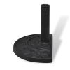 Resin Half Round Parasol Base - Black