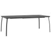 Patio Table Anthracite 78.7"x39.4"x28.3" Steel Mesh - Anthracite