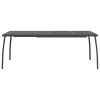 Patio Table Anthracite 78.7"x39.4"x28.3" Steel Mesh - Anthracite