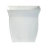 Fluted Metal Square Planter