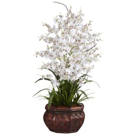 Dancing Lady Arrangement (Color: White, size: 30")
