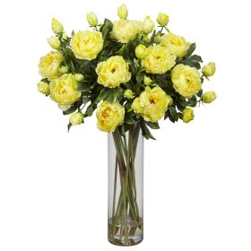 Giant Peony w/Cylinder (Color: Yellow)