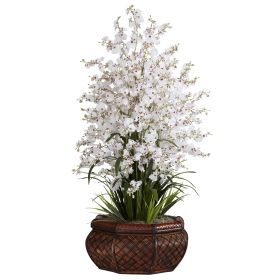 Large Dancing Lady Arrangement (Color: White, size: 36")