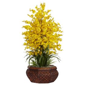 Large Dancing Lady Arrangement (Color: Yellow, size: 36")
