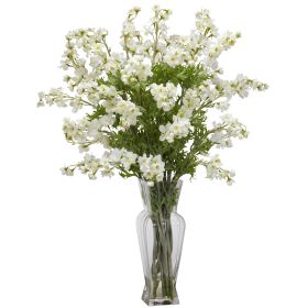 Dancing Daisy Silk Flower Arrangement (Color: White)