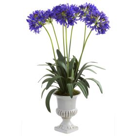 African Lily w/Urn (Color: Purple)