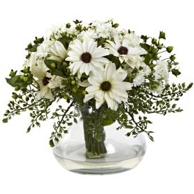 Large Mixed Daisy Arrangement (Color: White)