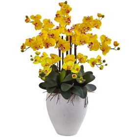 Phalaenopsis (Color: Yellow, size: 34")