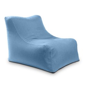 Jaxx Ponce Outdoor Bean Bag Chair Weather Resistant Patio and Poolside Lounge Seating (Option: Sunbrella Ocean Blue)