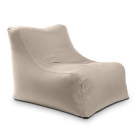 Jaxx Ponce Outdoor Bean Bag Chair Weather Resistant Patio and Poolside Lounge Seating (Option: Sunbrella Flax)