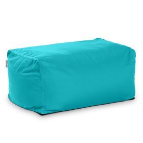 Jaxx Leon Outdoor Bean Bag Ottoman (Option: Cancun Blue)