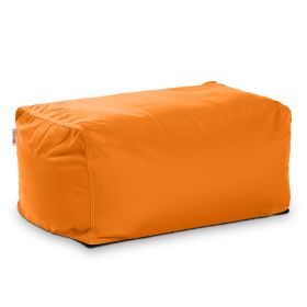 Jaxx Leon Outdoor Bean Bag Ottoman (Option: Tangerine)