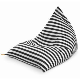 Jaxx Twist Outdoor Bean Bag Chair (Option: Black & White Stripes)