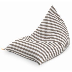 Jaxx Twist Outdoor Bean Bag Chair (Option: Taupe Stripes)