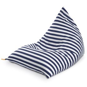 Jaxx Twist Outdoor Bean Bag Chair (Option: Navy Stripes)