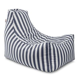 Jaxx Juniper Outdoor Bean Bag Patio Chair & Poolside Lounge (Option: Navy Striped)