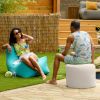 Jaxx Spring Indoor / Outdoor Bean Bag Pouf Ottoman