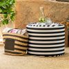 Jaxx Spring Indoor / Outdoor Bean Bag Pouf Ottoman