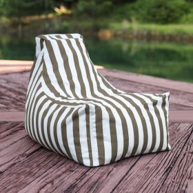 Jaxx Juniper Jr Outdoor Kids Bean Bag Chair / Childrens Garden Chair (Option: Taupe Stripes)
