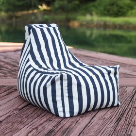 Jaxx Juniper Jr Outdoor Kids Bean Bag Chair / Childrens Garden Chair (Option: Navy Stripes)
