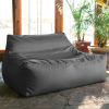 Jaxx Lavista Outdoor Bean Bag Loveseat / Modern Patio Sofa