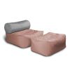 Jaxx Tybee Large Outdoor Lounge w/ Bolster & Ottoman
