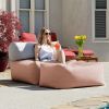 Jaxx Tybee Large Outdoor Lounge w/ Bolster & Ottoman