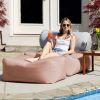 Jaxx Tybee Large Outdoor Lounge w/ Bolster & Ottoman