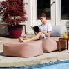 Jaxx Tybee Large Outdoor Lounge w/ Bolster & Ottoman