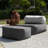 Jaxx Tybee Large Outdoor Lounge w/ Bolster & Ottoman