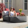 Jaxx Tybee Large Outdoor Lounge w/ Bolster & Ottoman