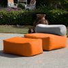 Jaxx Tybee Large Outdoor Lounge w/ Bolster & Ottoman