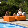 Jaxx Tybee Large Outdoor Lounge w/ Bolster & Ottoman