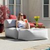 Jaxx Tybee Large Outdoor Lounge w/ Bolster & Ottoman