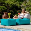 Jaxx Tybee Large Outdoor Lounge w/ Bolster & Ottoman