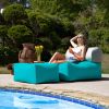 Jaxx Tybee Large Outdoor Lounge w/ Bolster & Ottoman