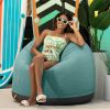 Jaxx Palmetto Large Round Outdoor Bean Bag Club Chair