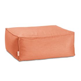 Baya Outdoor Ottoman (Option: Sunbrella Coral)