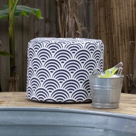Jaxx Spring Outdoor Ottoman (Option: Nippon Koi)