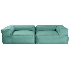 Baya Outdoor Modular Loveseat (Option: Luxurious Soft Seating for Poolside or Hospitality Breeze)
