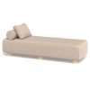 Jaxx Alvy Outdoor Sun Lounger – Luxurious Sunbed with Hevea Wood Feet