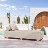 Jaxx Alvy Outdoor Sun Lounger – Luxurious Sunbed with Hevea Wood Feet