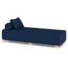 Jaxx Alvy Outdoor Sun Lounger – Luxurious Sunbed with Hevea Wood Feet