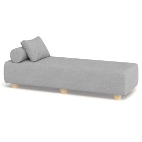 Jaxx Alvy Outdoor Sun Lounger – Luxurious Sunbed with Hevea Wood Feet (Option: Sunbrella Granite)