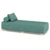 Jaxx Alvy Outdoor Sun Lounger – Luxurious Sunbed with Hevea Wood Feet