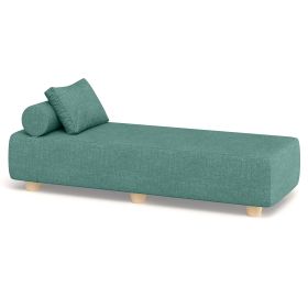 Jaxx Alvy Outdoor Sun Lounger – Luxurious Sunbed with Hevea Wood Feet (Option: Sunbrella Breeze)