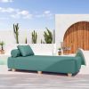 Jaxx Alvy Outdoor Sun Lounger – Luxurious Sunbed with Hevea Wood Feet