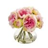Peony Artificial Arrangement in Vase