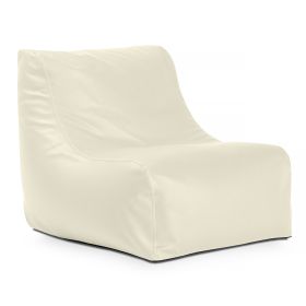 Jaxx Juniper Nautical Edition (Option: Casual Bean Bag Seating for Boat Yacht & Watersports  Marine Vinyl White)