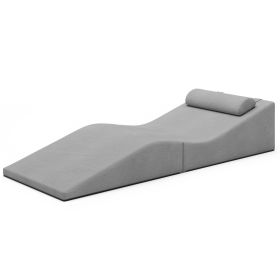 Jaxx Clermont Sun Lounger  Luxurious Waterproof Poolside Lounge & Outdoor Chaise (Option: Sunbrella Slate)